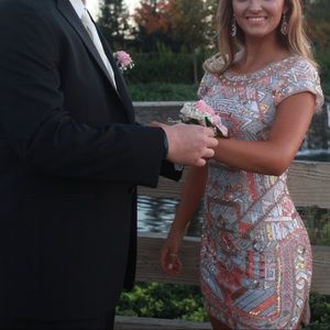 Sherri Hill multi color dress size 2